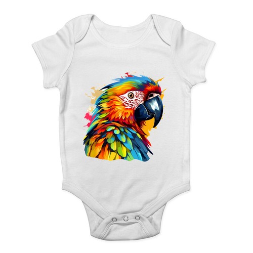 Colourful parrot baby grow - parrot,