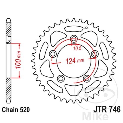 Jtr746 crown 48 teeth - jtr746.48,