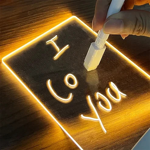 Led message note board - message,