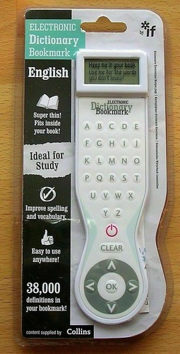 Electronic dictionary bookmark - electronic,