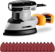 Detail Sander 180W with Dust Collector – 13000RPM Corded Mouse Sander Tool