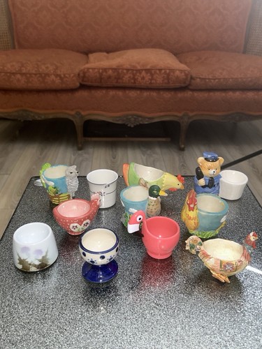Vintage egg cups animals - vintage,