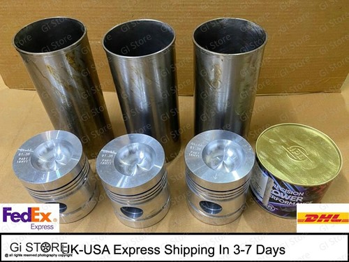 Liner piston and ring set - and,