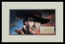 John Wayne Autograph Book Page