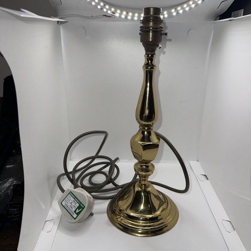Brass table lamp vintage - table, 33cm