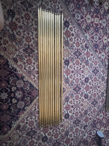 Brass stair rods and brackets - stair,