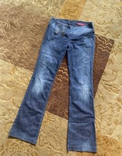 Miss Sixty Women's Low Rise Bootcut Jeans Blue, Size W30 L33, Vintage Y2K