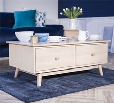 Oak Coffee Table Side Table