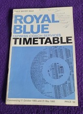 ROYAL BLUE EXPRESS WESTERN SOUTHERN NATIONAL OMNIBUS COACH BUS TIMETABLE 1965-66