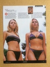 SOPHIE BLAKE / HOLLY McGUIRE Original Vintage Magazine Clipping / Poster