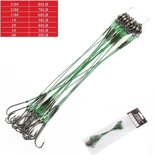 Fishing wire leader hook rig - wire,