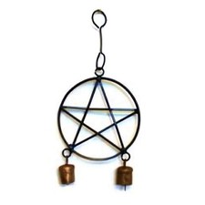 Metal Pentagram Wind Chime