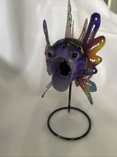 Metal Multicolored Puffer Fish