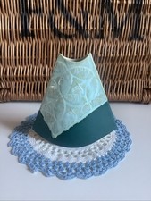 RUTH FAIRHEAD AQUA EQUILIBRIUM HAND MADE CLAY POTTERY VASE,SIGNED