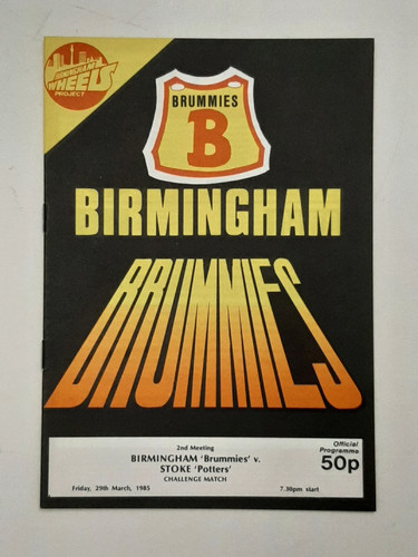 Speedway programme birmingham - speedway,