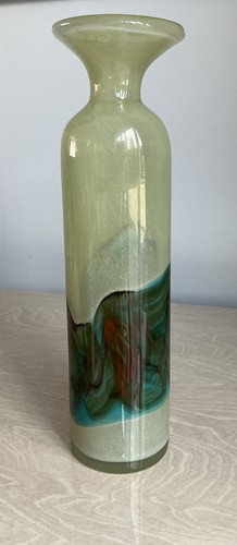Mdina glass tall vase strata - glass,