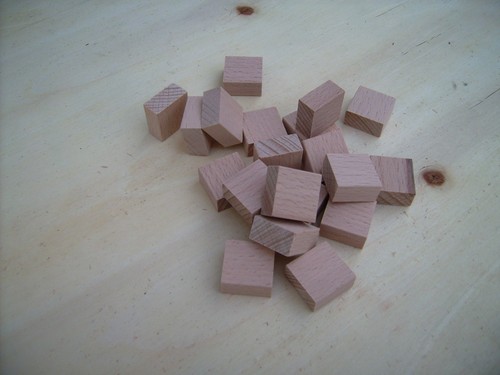 20x wood cuboids cubes wooden - 20x,