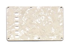 Tremolo Spring Cover Backplate - Parchment Pearloid 4-ply (PP/P/B/P) .100