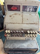 Vintage National Reg.T.M Cash Register Without Key Extremely Heavy