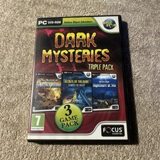 DARK MYSTERIES TRIPLE PACK - 3 FULL HIDDEN OBJECT PC GAMES - COMPLETE - VGC