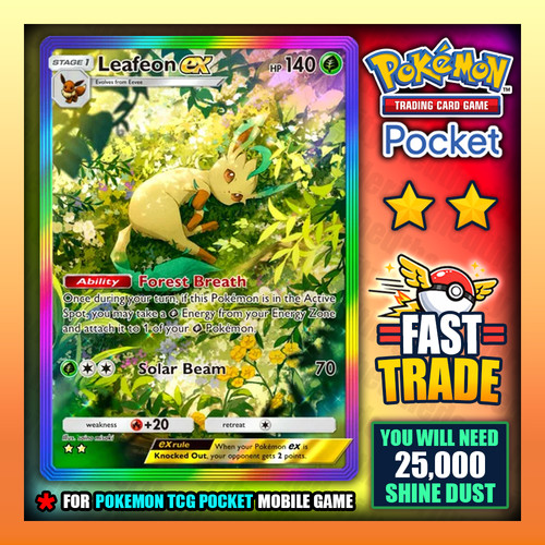 Leafeon pokemon tcg - ex,