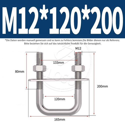 M10 m12 bolt - u, plates