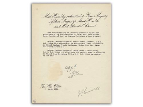 King george signed 1949 - george,