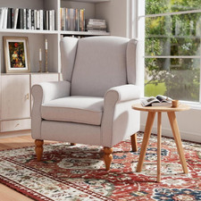 Midcentury High Wingback Chair