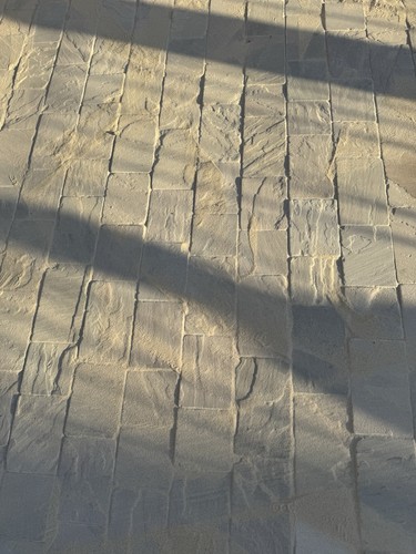 Raj green sandstone driveway - sandstone,