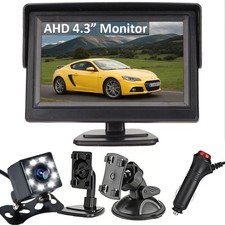 4.3" AHD Car Rear View Monitor Waterproof Night Vison Parking Reverse Camera Kit