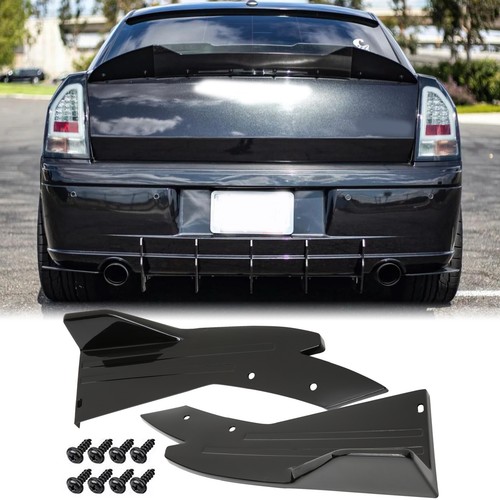 Glossy rear bumper diffuser - glossy,