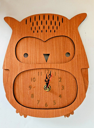 Cute owl laser cut - cut, plywood