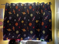 Curtains- Gorgeous Dunelm space blackout/ insulated, Space Motif Great Condition