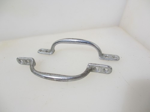 Vintage brass door handles - brass,