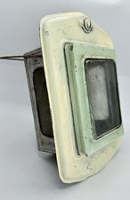 Lantern SHIPS TRAIN Lantern Lamp 3 Window Bulkhead ,Removable 19thC Candle