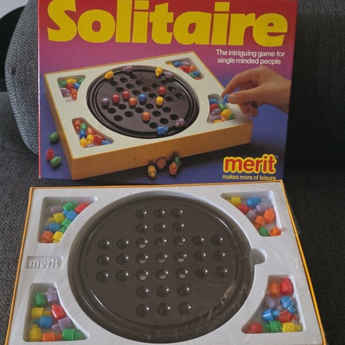 Vintage merit solitaire board - merit,