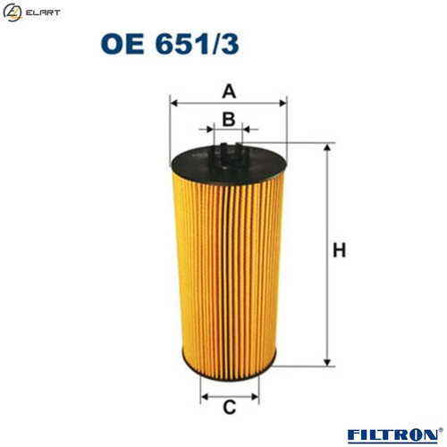 Oil filter 651 - oil, setra