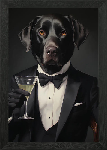 Labrador retrievers dog framed - retrievers,