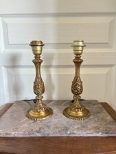 Vintage Pair Of Golden Brass