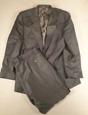 Daks Suit Mens 2XL XXL Grey Charcoal Vintage 80s England Pure Wool