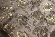 Oriental silk brocade fabric