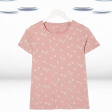 Ex Fat Face Women’s Short Sleeve Garden Bee T-Shirt in Pink