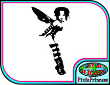 Goth Punk Fairy B Vinyl Sticker Laptop Mirror Car Truck Sexy Wall Window Decal