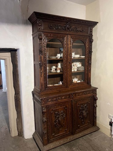 Antique hand carved oak - hand,
