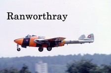 Orig Aircraft slide  J-1105  DH.100 Vampire FB6  Swiss A.F 1982 #2004