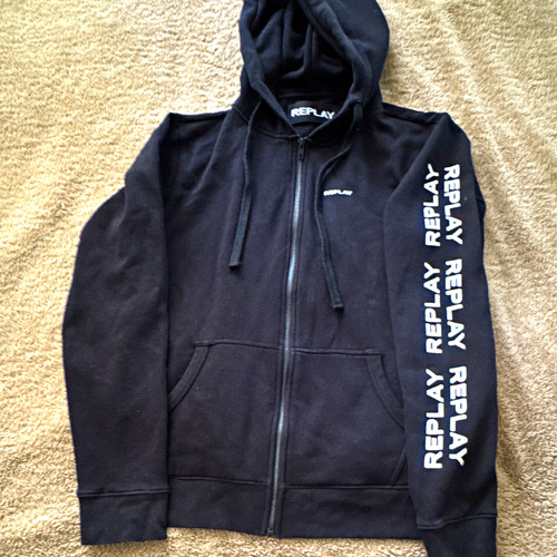 Replay men black - black, zip
