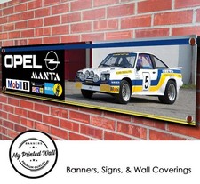 Opel Manta Group B Rally Car banner for WORKSHOP, Garage, Showroom WRC