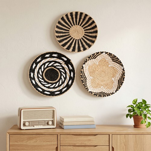 3pcs wall basket boho decor - boho,