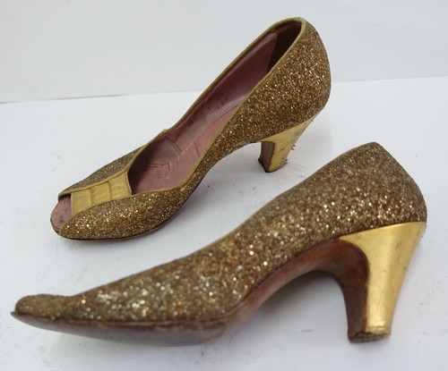Vtg 1940s 50s sparkly gold - vtg,