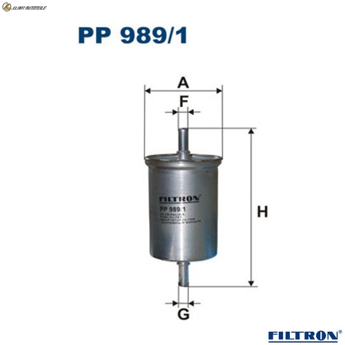 Fuel filter 989 for - fuel, pp